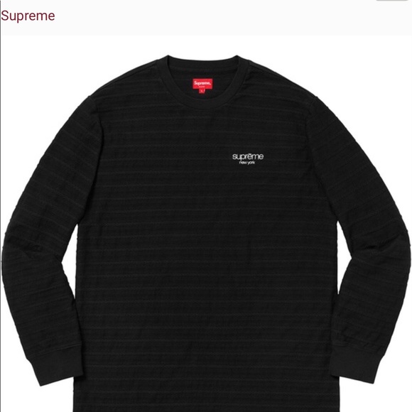 Supreme Striped SMALL longsleeve - Picture 2 of 5